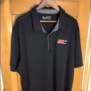 UNDERARMOUR HEATGEAR Team Polo w Logo. 3XL size. Wicking and cooling tech. NWT